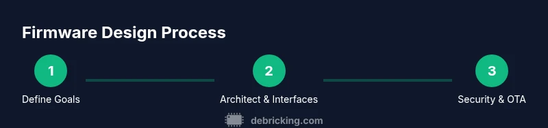 Process diagram of firmware design steps