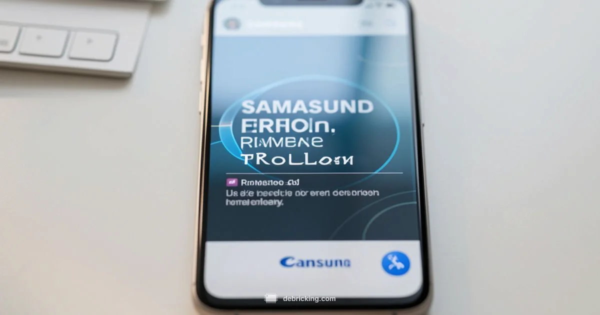 Samsung Firmware Downgrade - Debricking