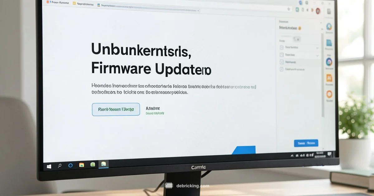 Monitor Firmware Update - Debricking