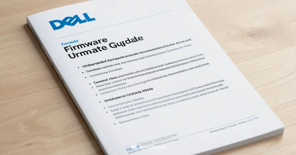 Dell Firmware Update Guide - Debricking