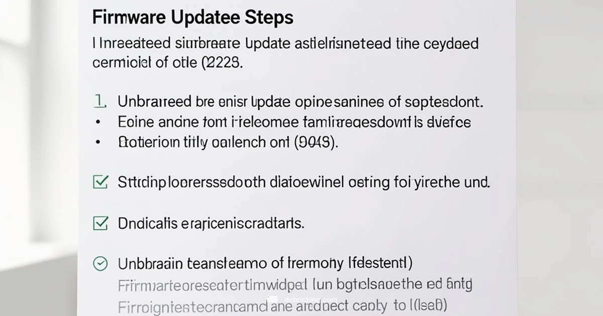 Firmware Install Guide - Debricking