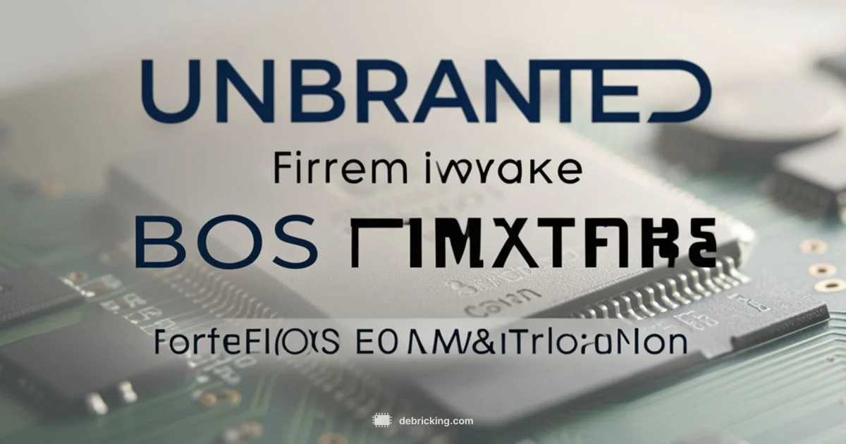 BIOS Firmware - Debricking