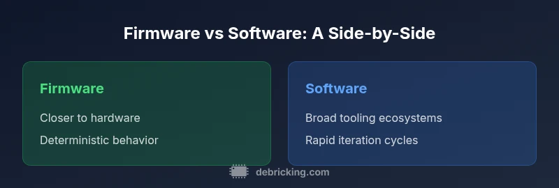 Comparison of firmware vs software
