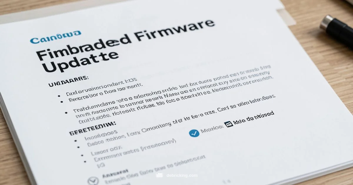 Firmware Update Guide - Debricking