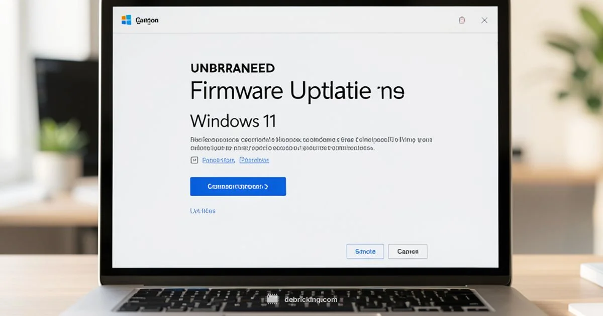 Windows 11 Firmware Update - Debricking