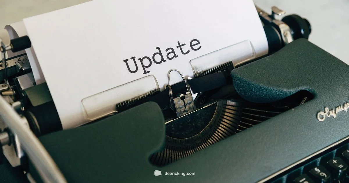 Firmware Update Guide - Debricking