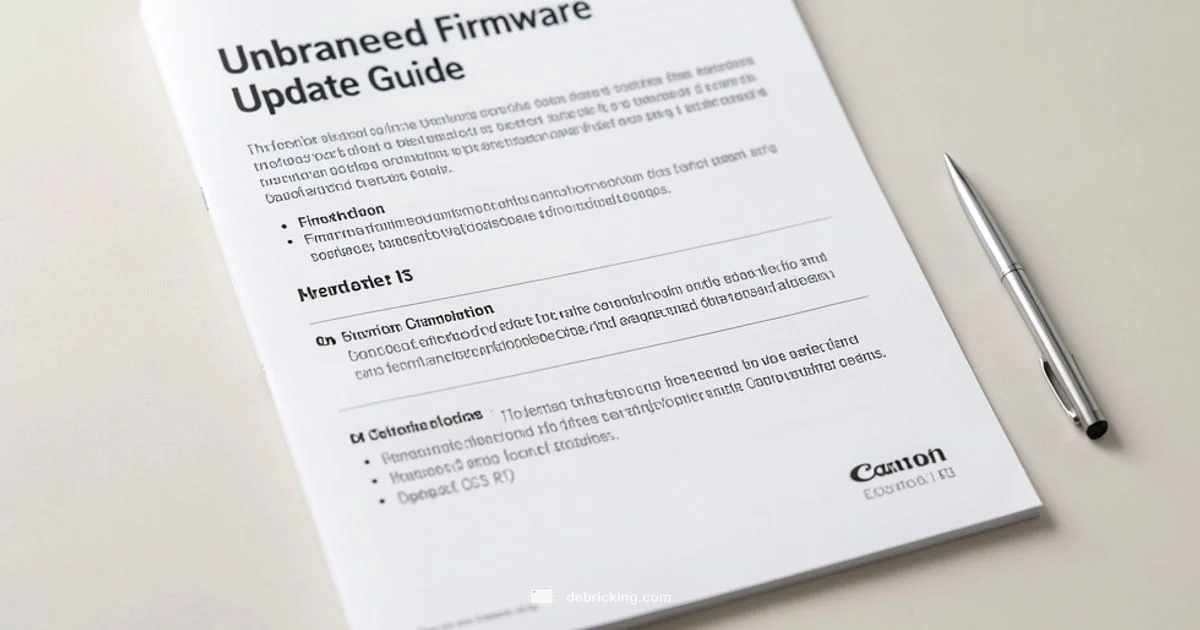 Firmware Update Guide - Debricking